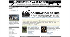 Desktop Screenshot of humanemyth.org